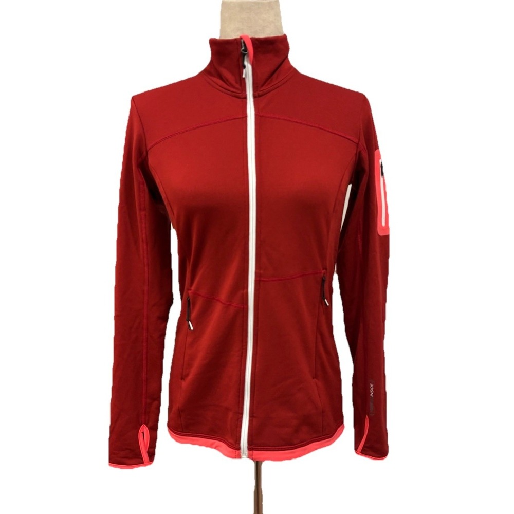 Ortovox Mountain Hiking Outdoor Merino Wool Inside Thermo Fleece Jacket Womens S